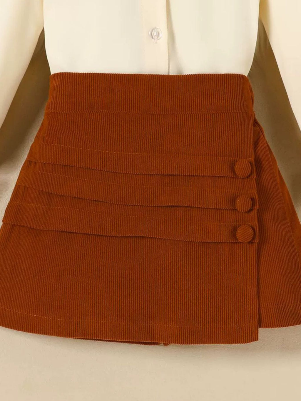 Children's Flounce Sleeve Shirt and Skort Set