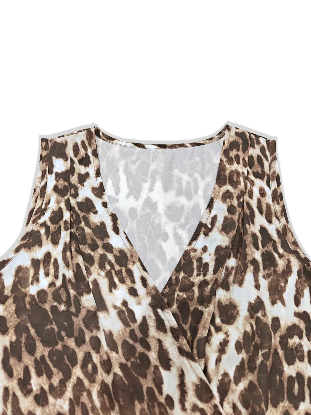 Leopard Sleeveless Top and Skort Set