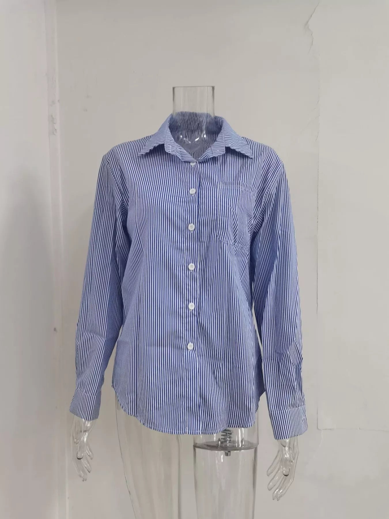 Striped Button-Down Relaxed Fit Shirt