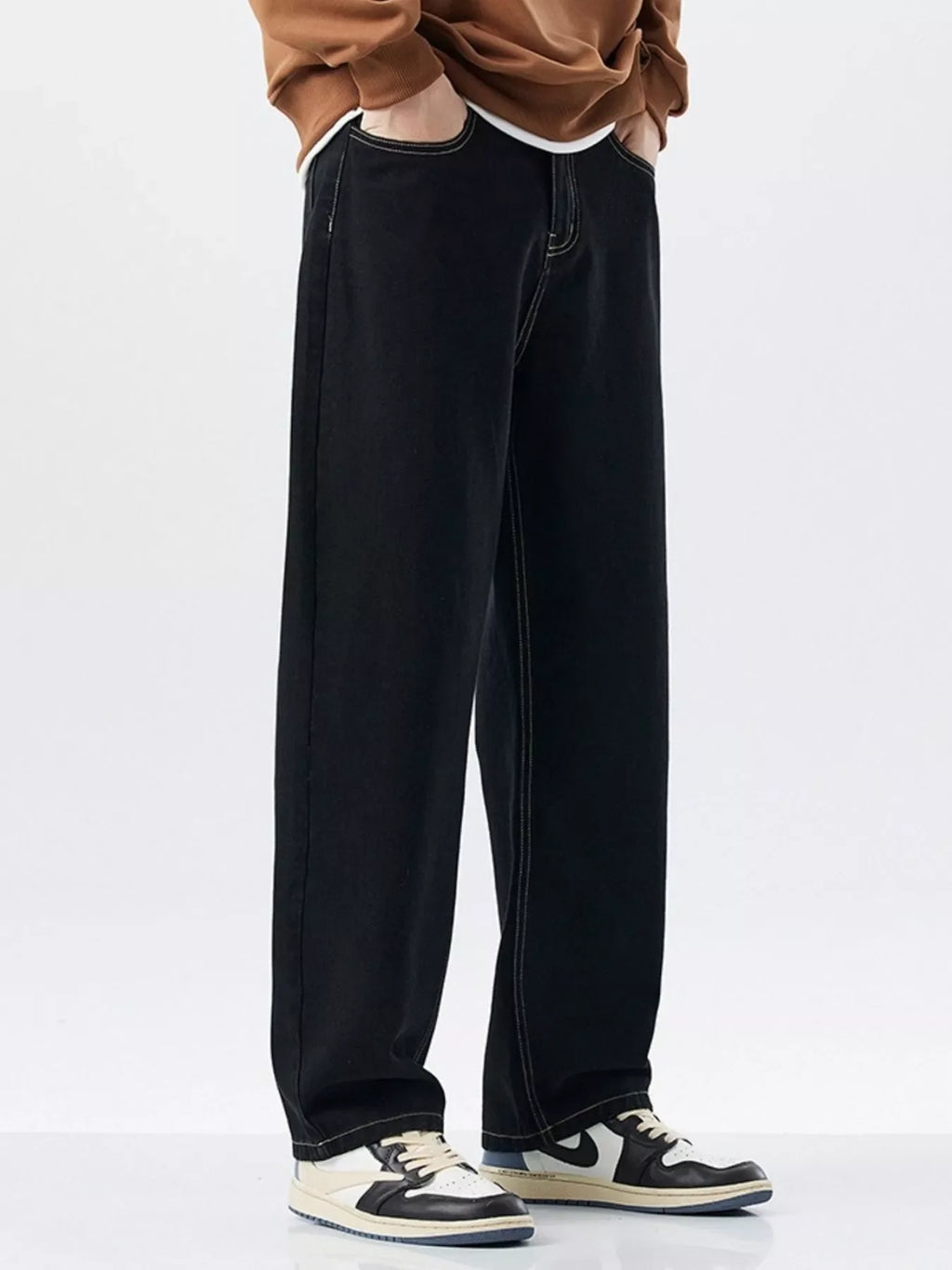 Men's Plus Size Wide Leg Jeans