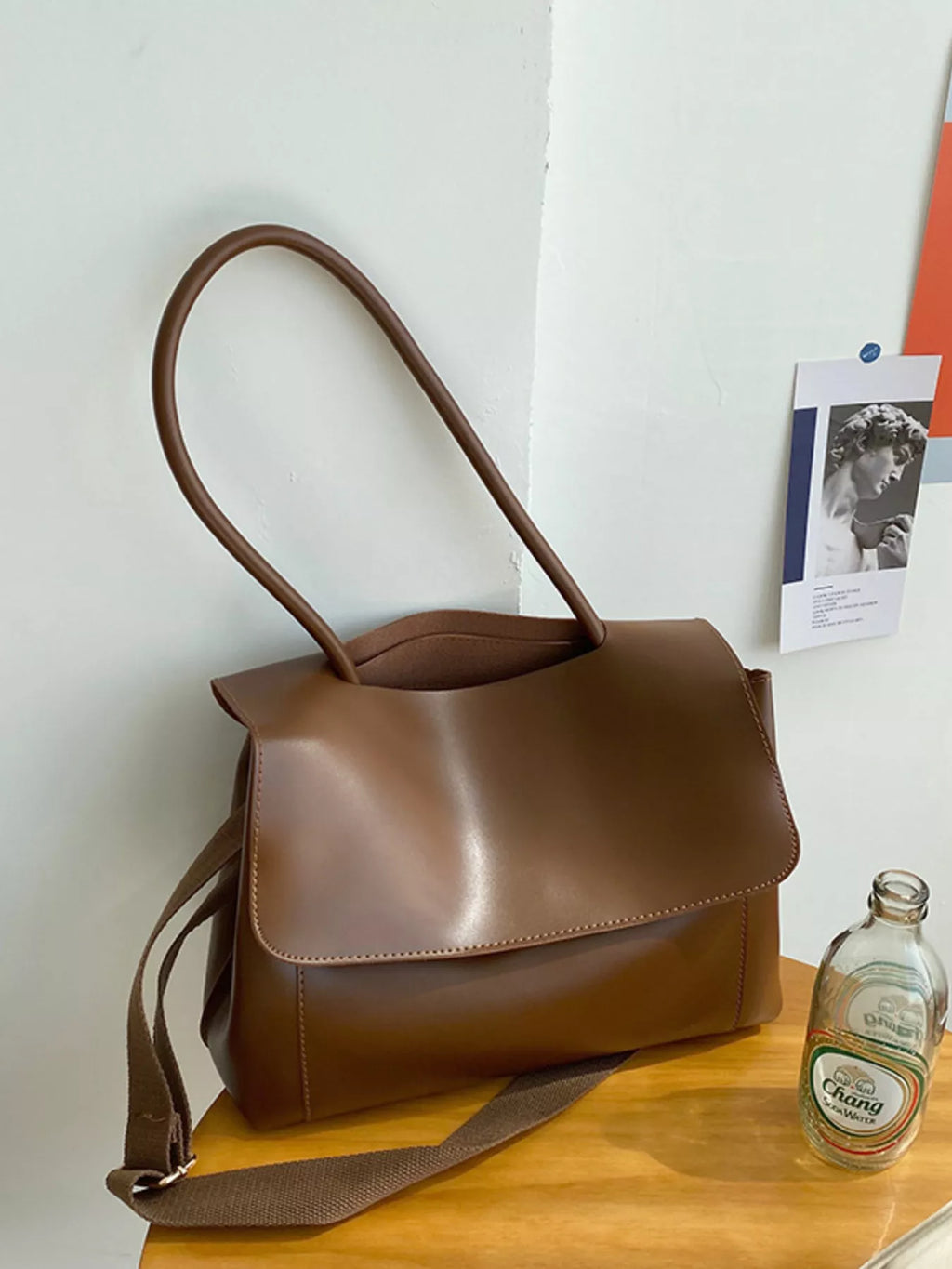 Flap Closure Crossbody Bag