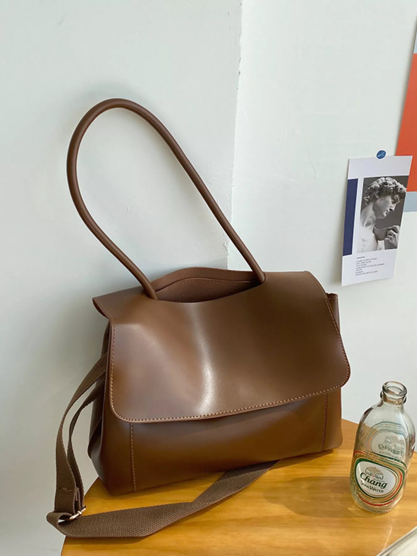 Flap Closure Crossbody Bag