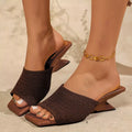 Open Toe Block Heels Sandals
