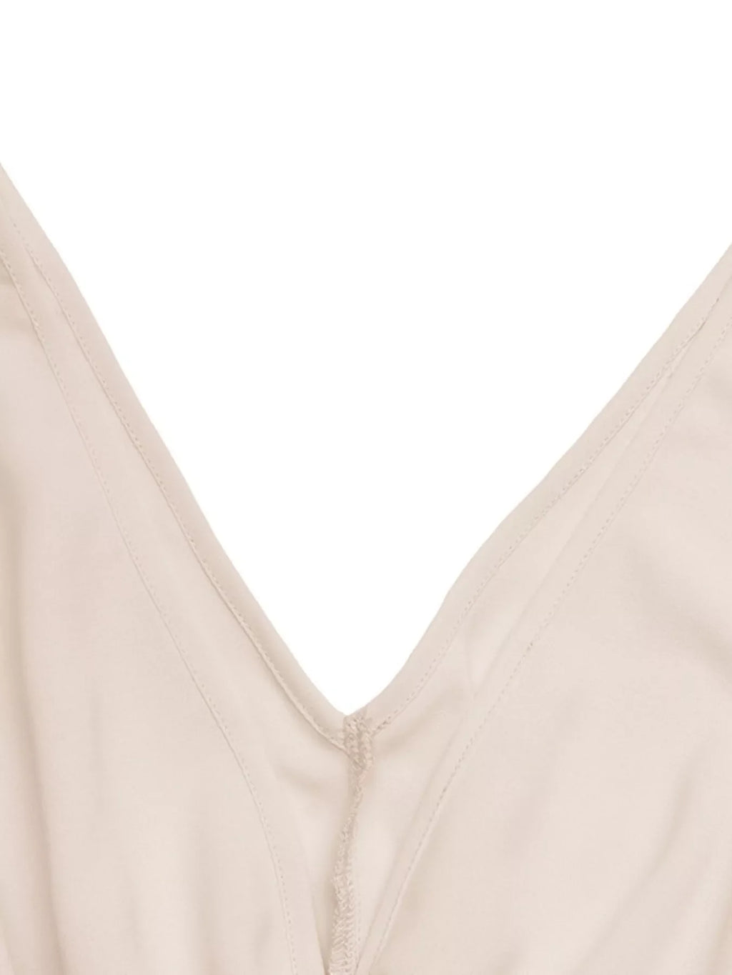 Pleated V-Neck Midi Dress