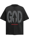 Men's Oversized Letter Graphic T-Shirt
