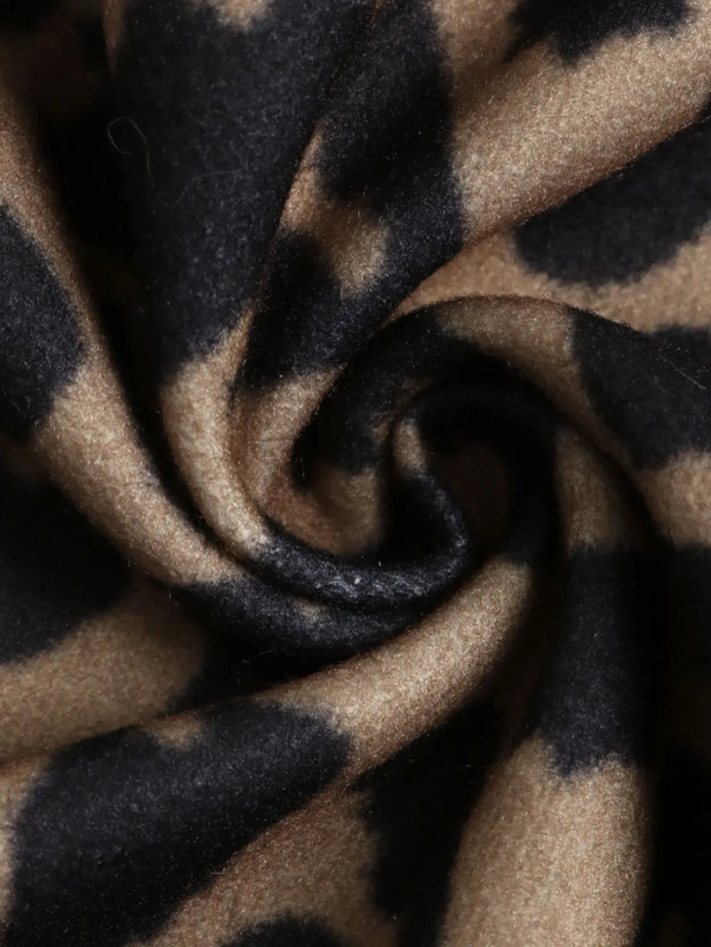 Leopard Print Casual Button Up Jacket