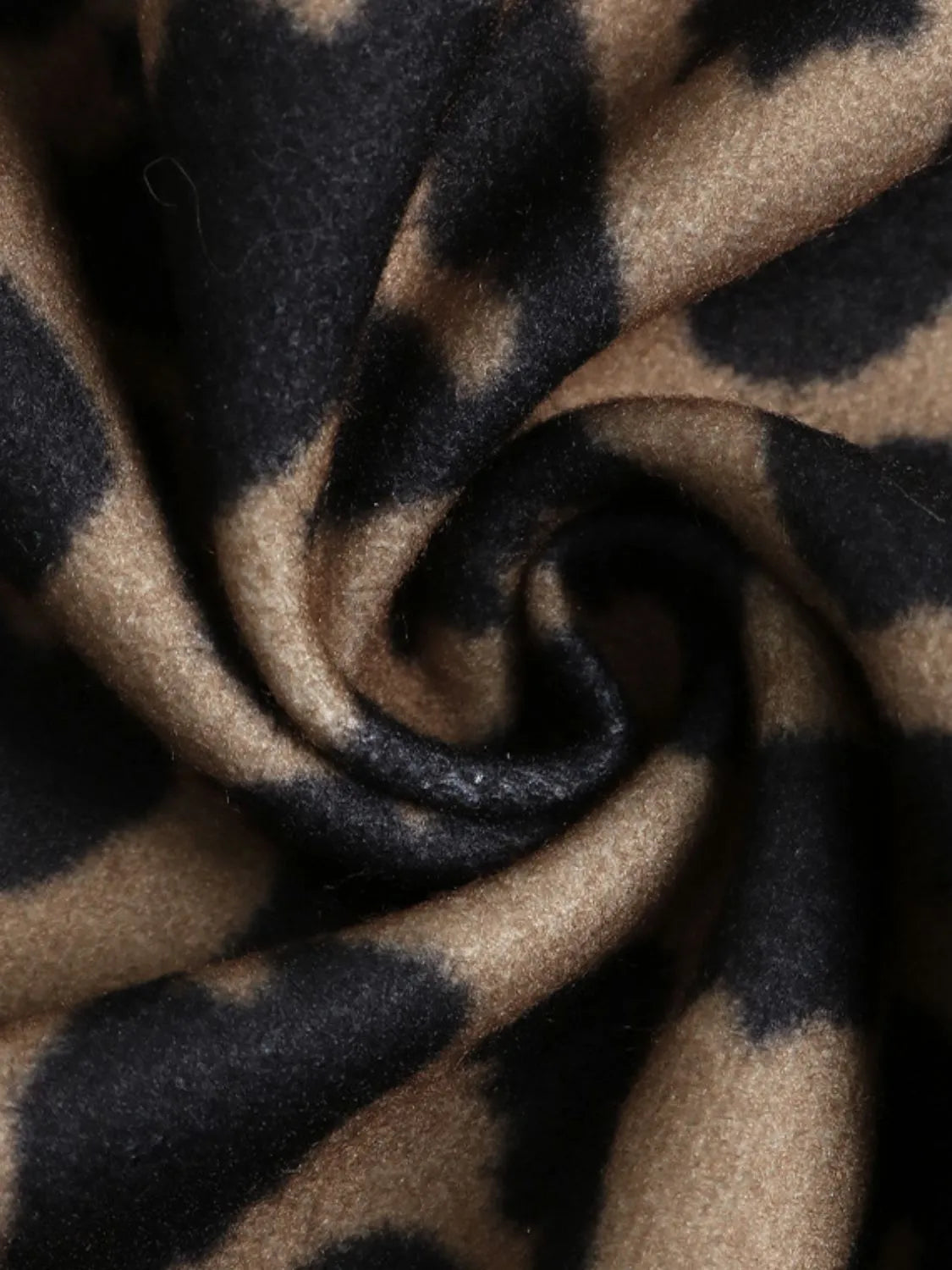 Leopard Print Casual Button Up Jacket