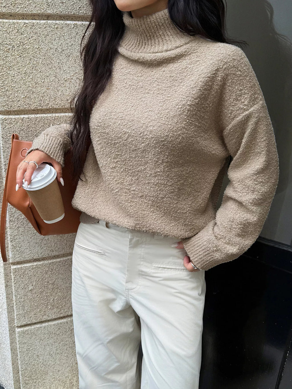 Turtleneck Long Sleeve Sweater