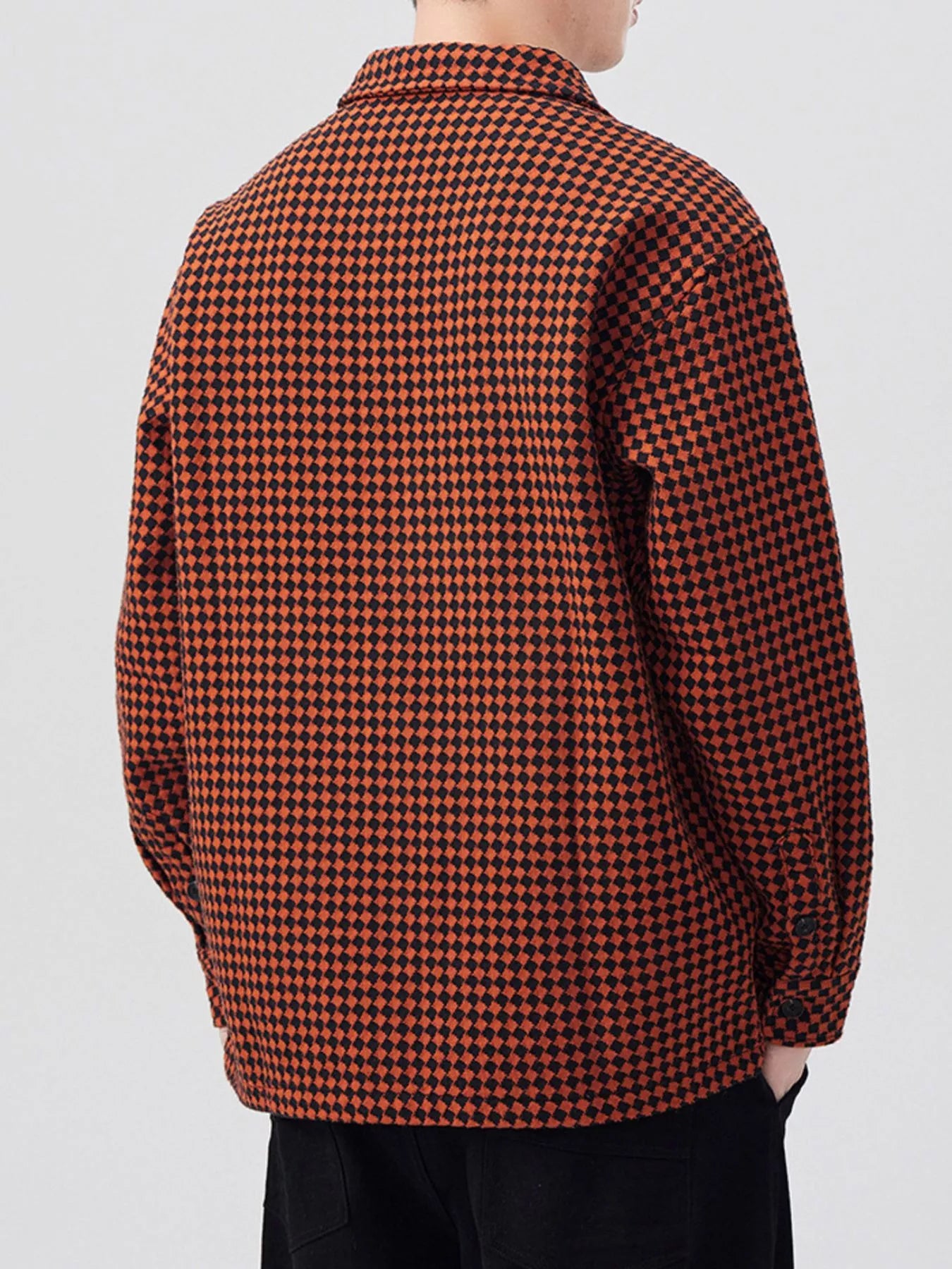 Men's Plus Size Button Up Long Sleeve Shirt