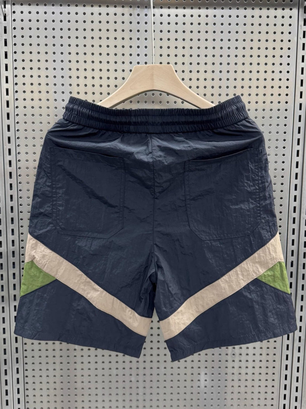 Men's Plus Size Color Block Lightweight Shorts