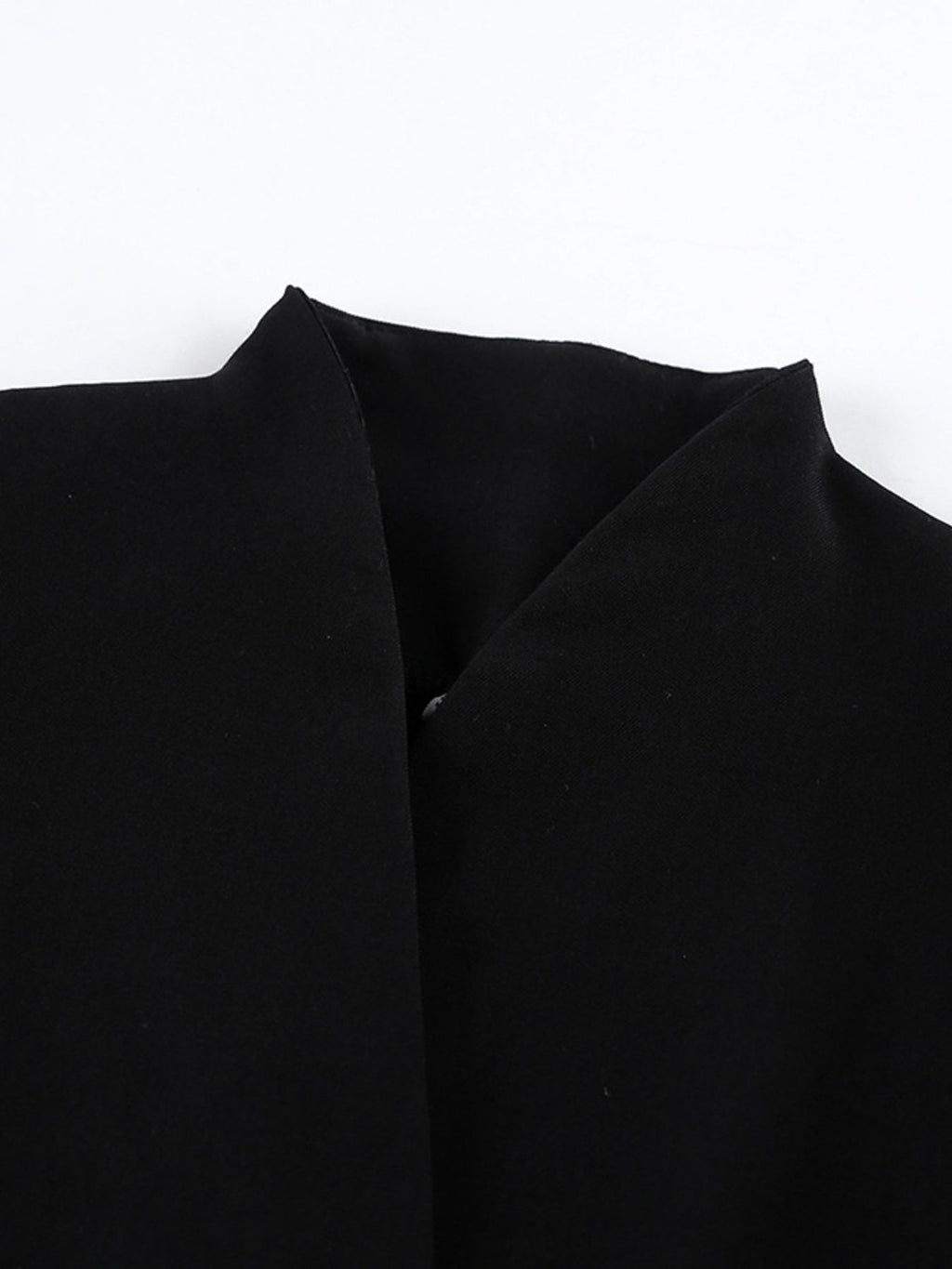 Pleated One Button Blazer Dress