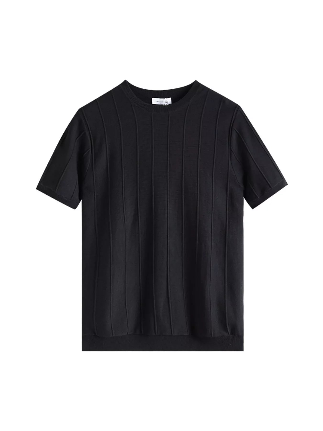 Men's Plus Size Textured Short Sleeve T-Shirt
