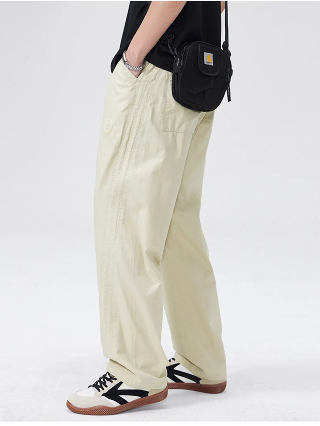 Men's Full Size Wide Leg Casual Pants Plus Size
