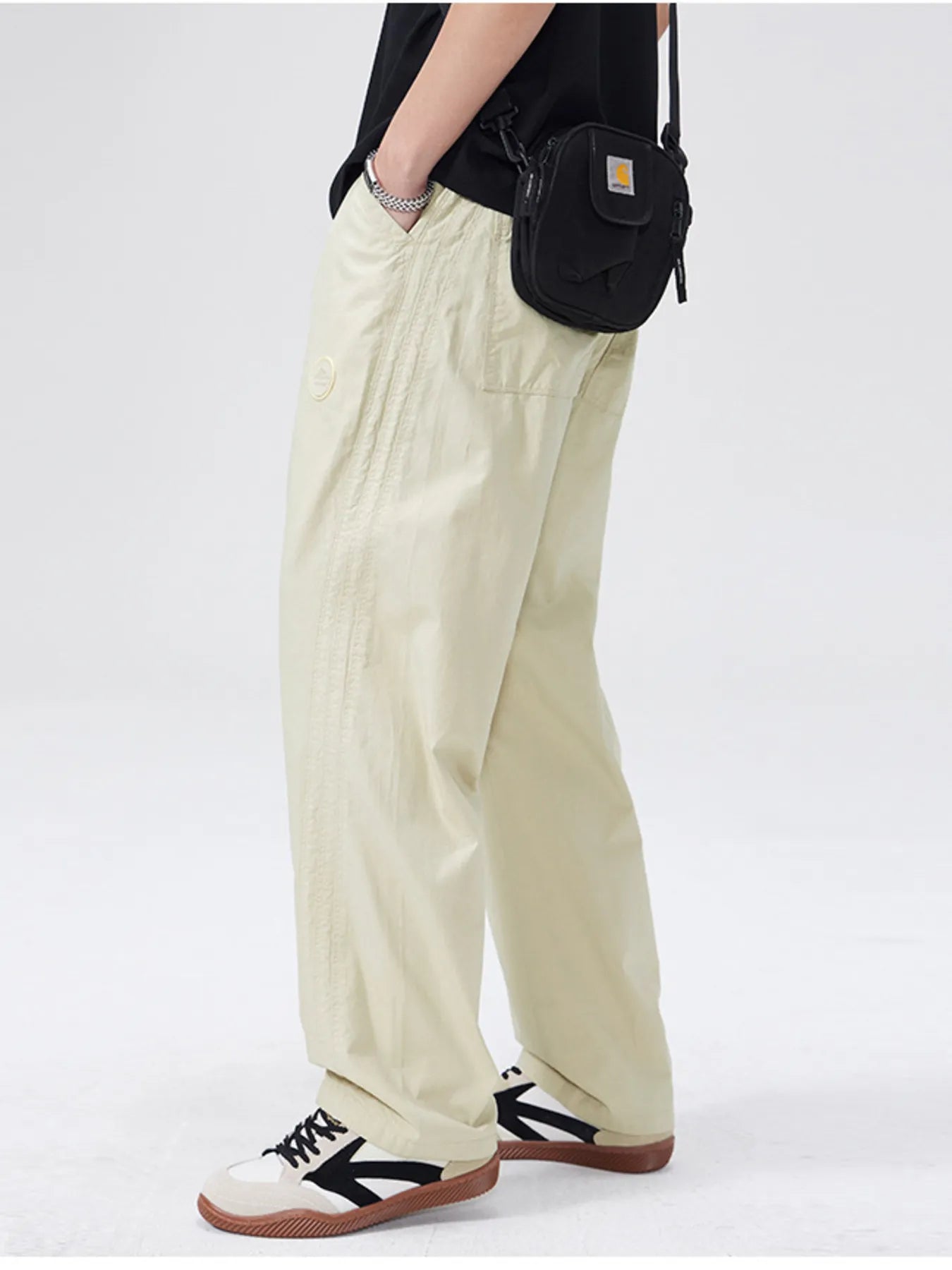 Men's Full Size Wide Leg Casual Pants Plus Size