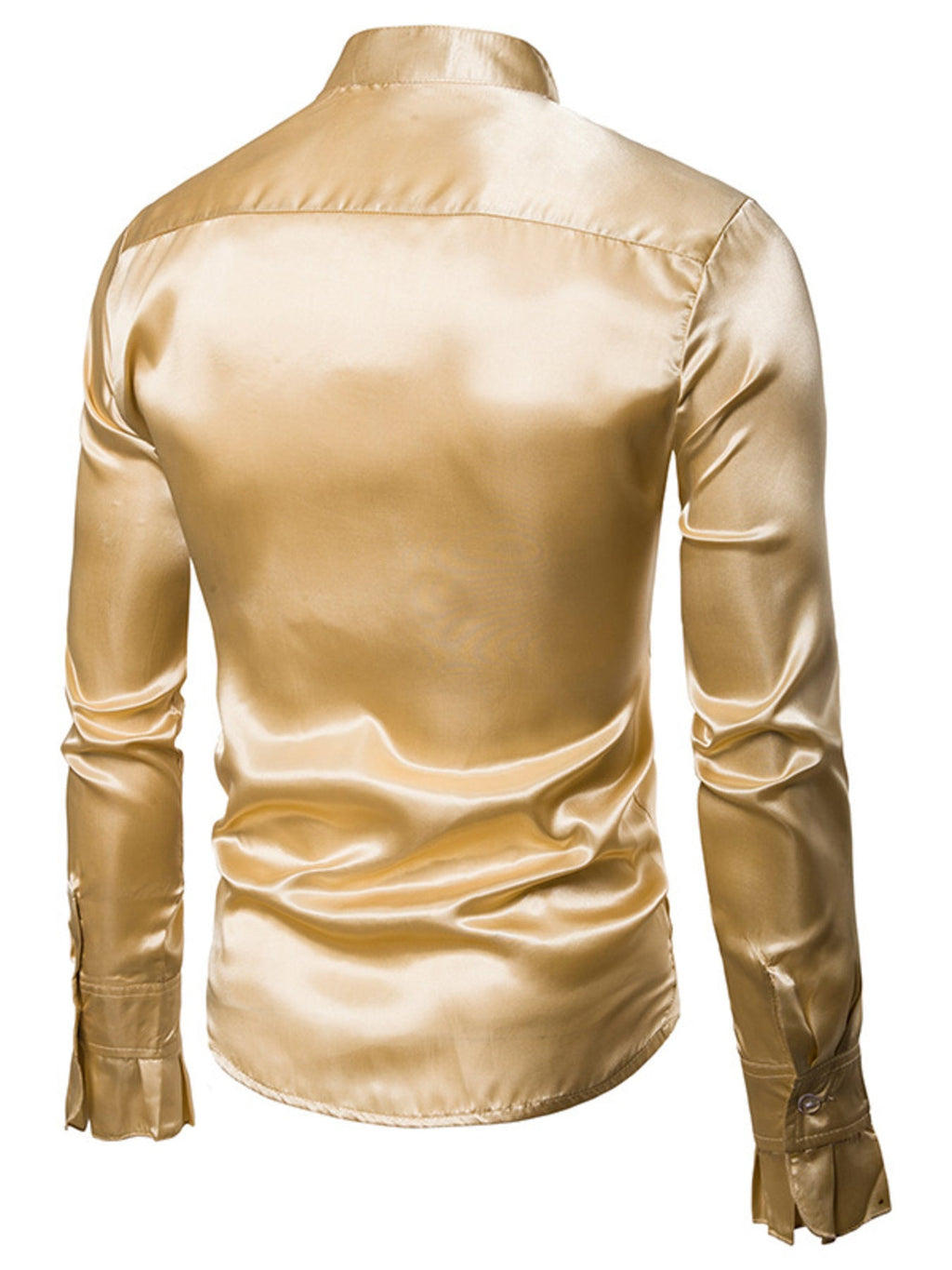 Men's Ruffle Front Long Sleeve Shirt