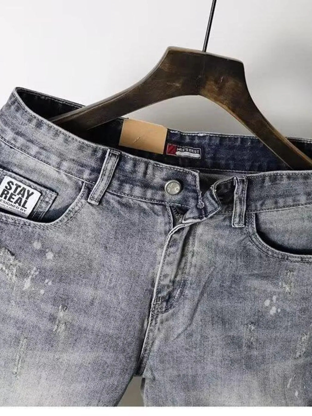 Men's Pocketed Denim Shorts