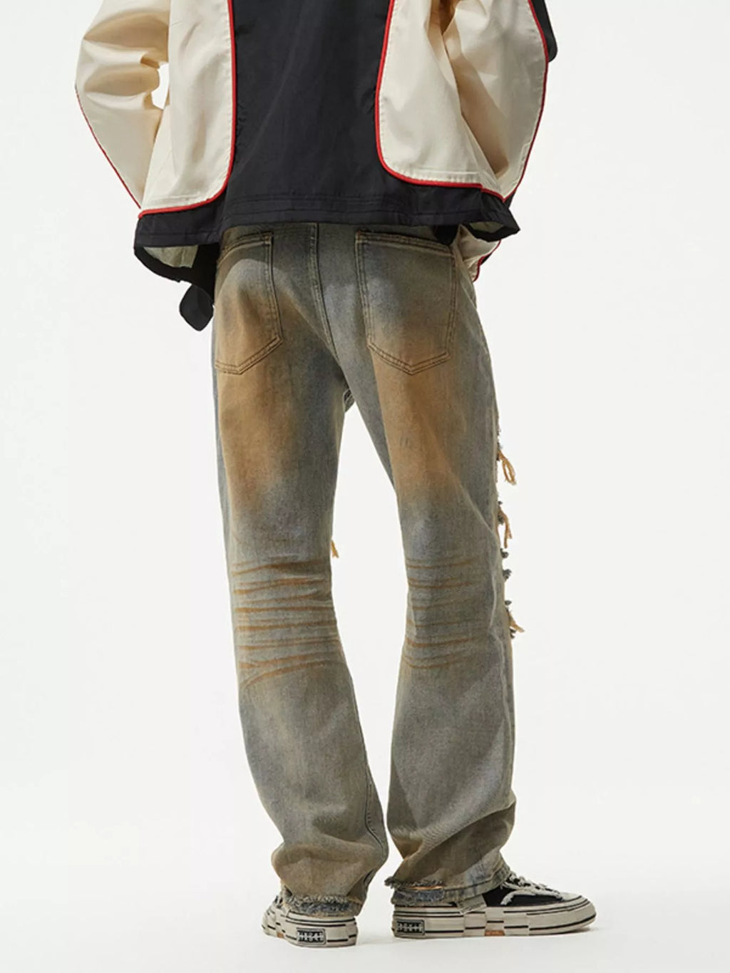 Men's Distressed Loose Fit Jeans