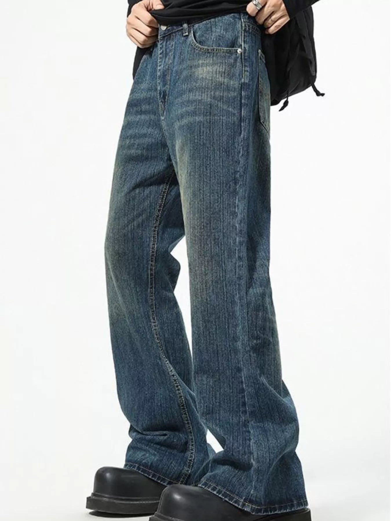 Men's Full Size Loose Fit Jeans Plus Size