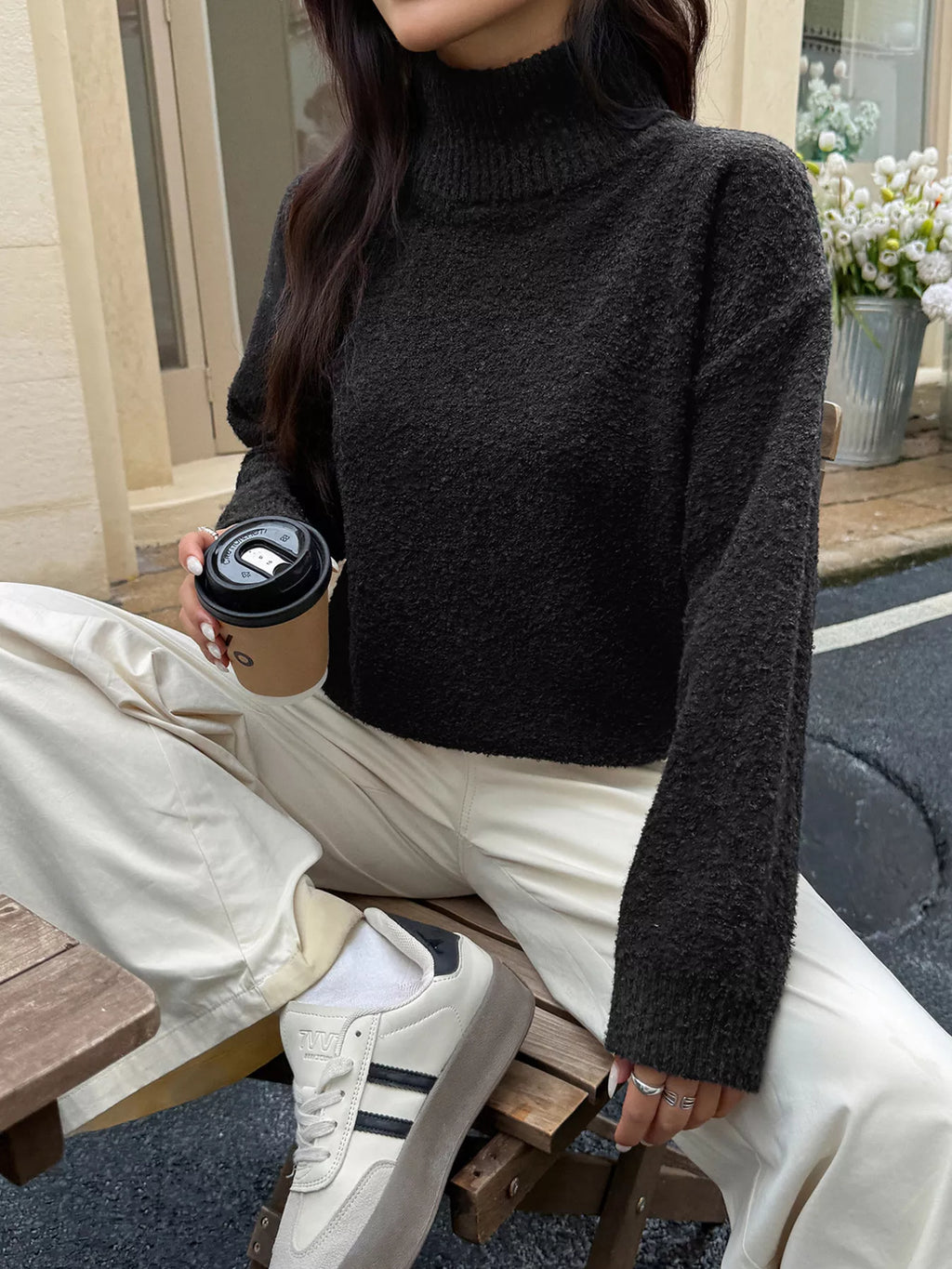 Turtleneck Long Sleeve Sweater