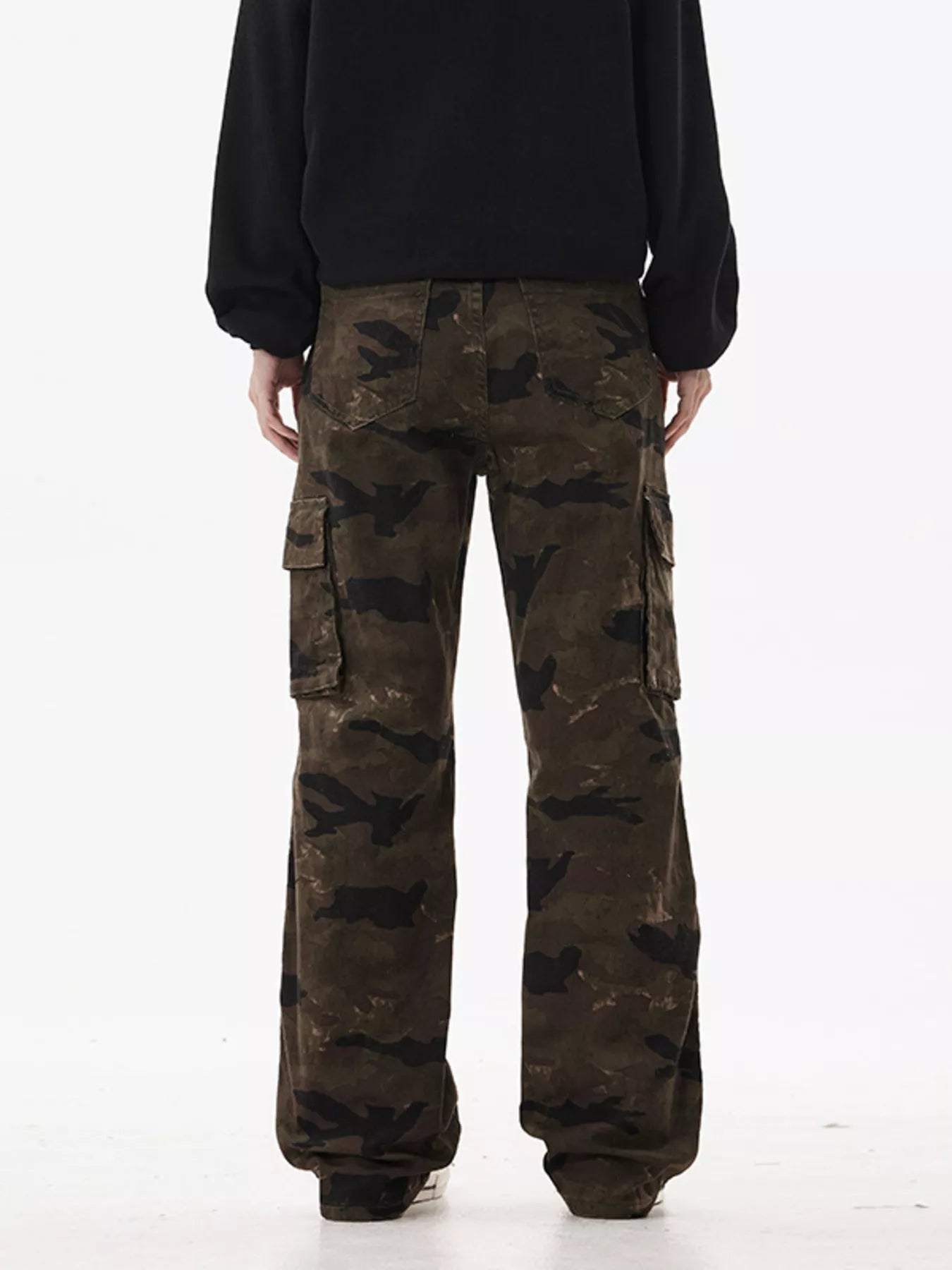 Men's Camo Print Relaxed Fit Cargo Jeans