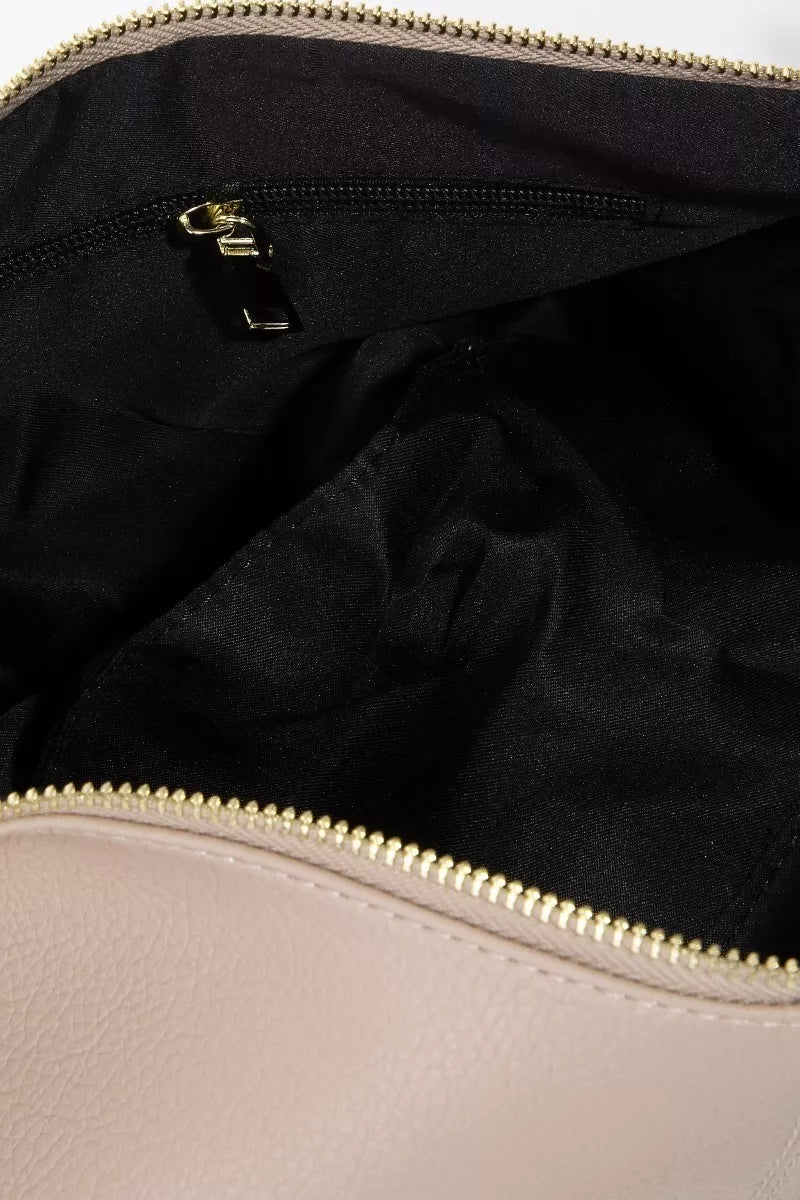 Fame Leather Semi Circle Shoulder Bag