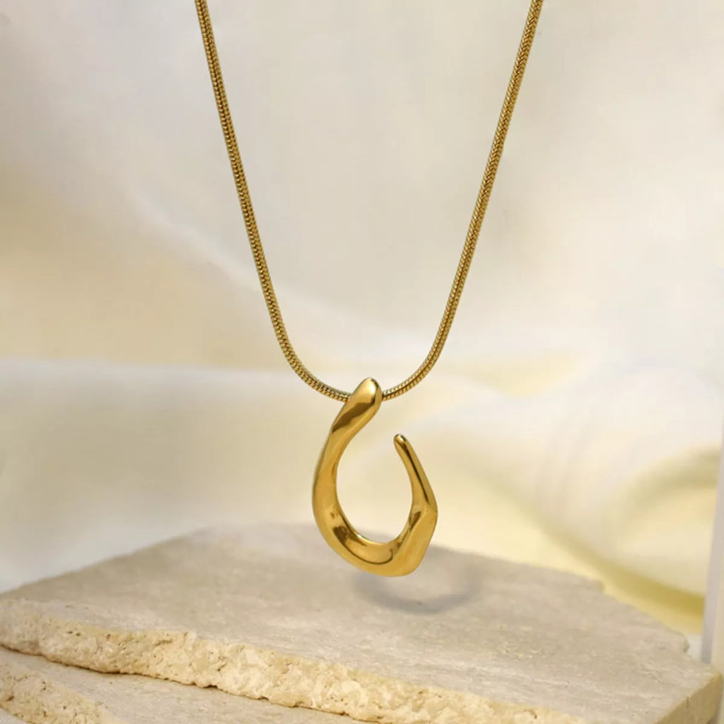 18K Gold-Plated Geometric Necklace