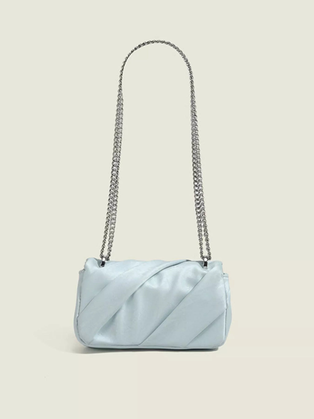 Ruched Flap Crossbody Bag
