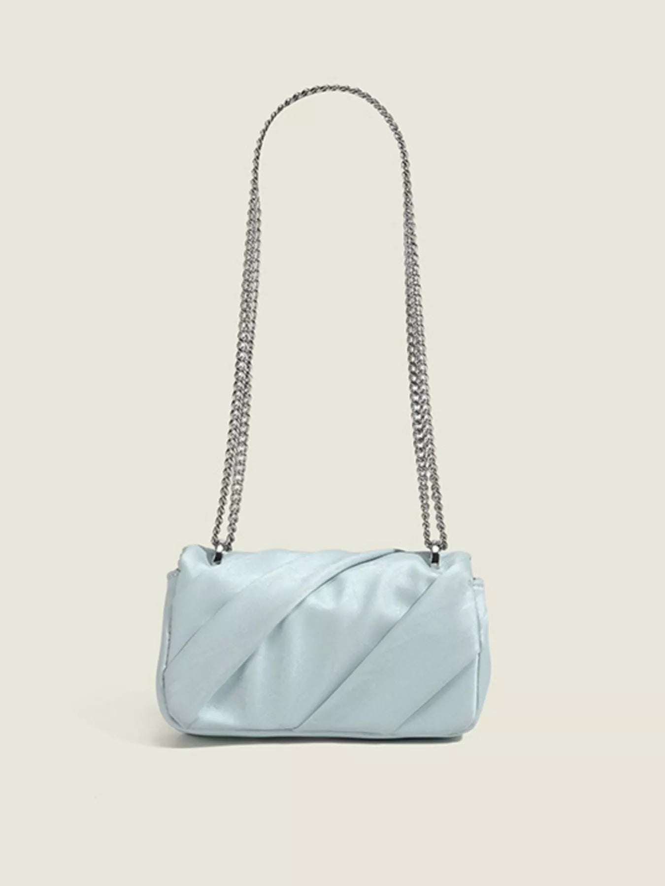 Ruched Flap Crossbody Bag