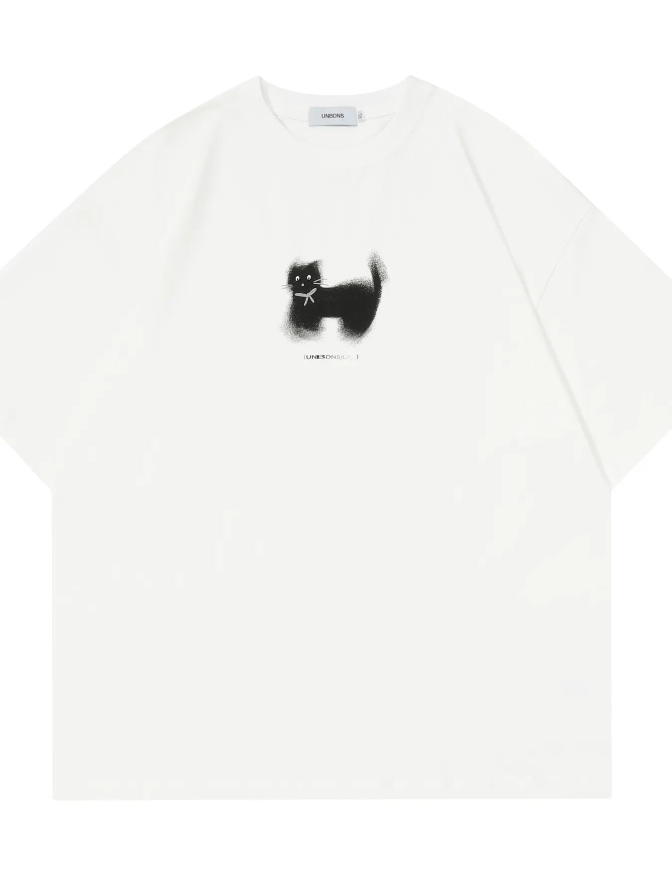 Men's Cat Graphic Round Neck Short Sleeve T-Shirt