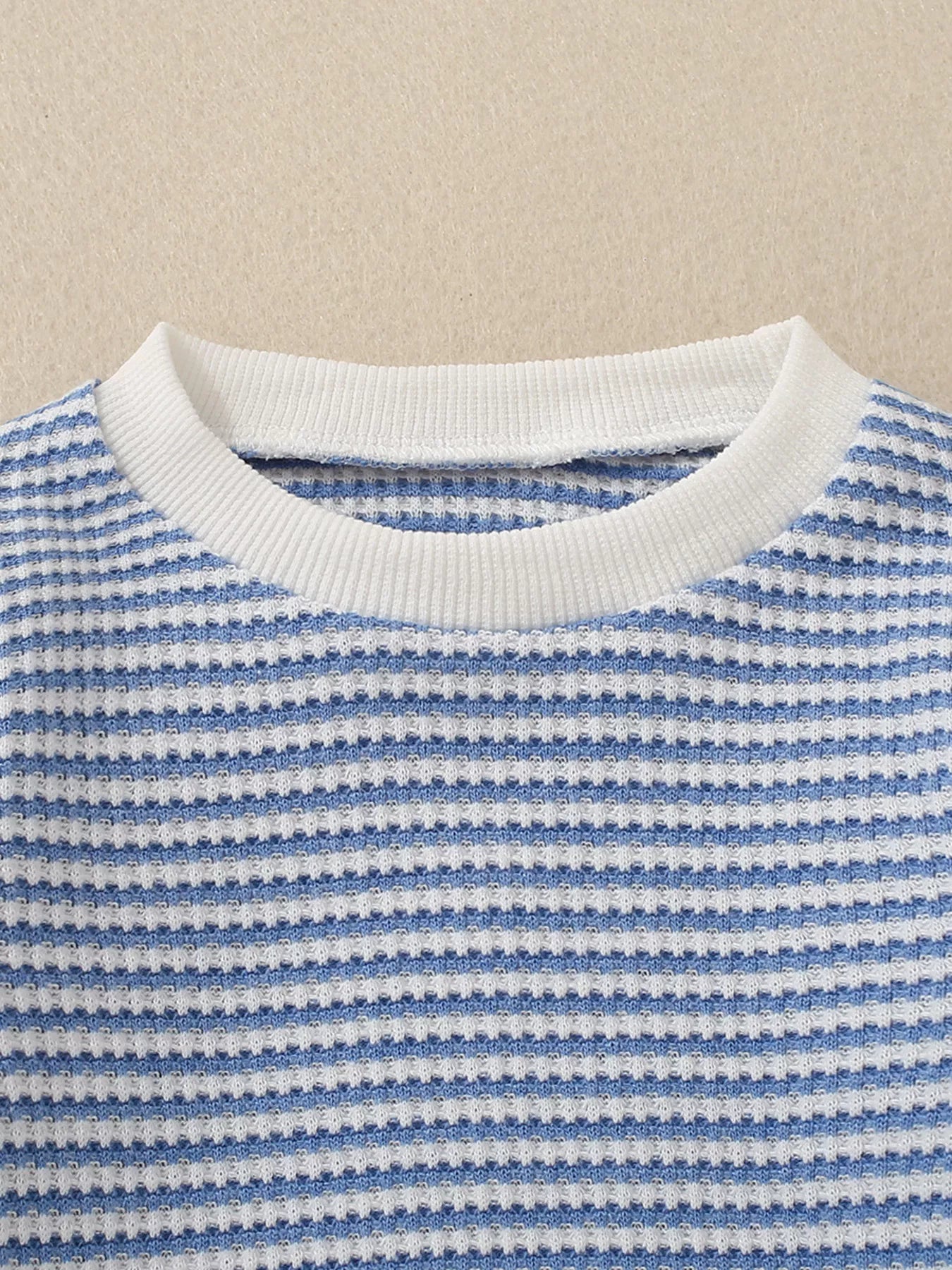 Children's Striped Long Sleeve Top and Pants Set