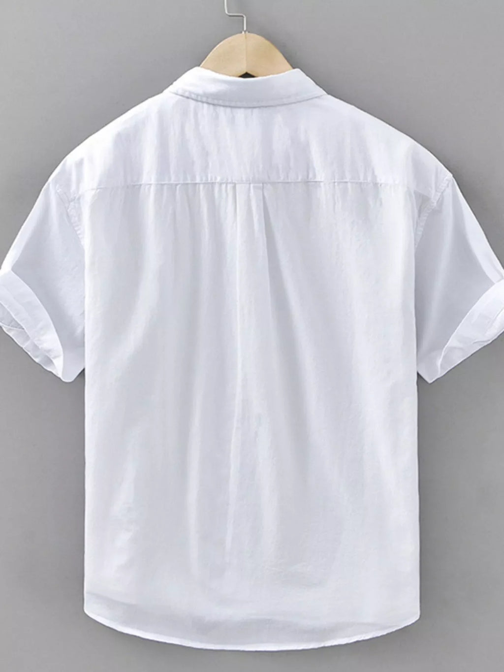 Men's Plus Size Plaid Button Up Short Sleeve Shirt
