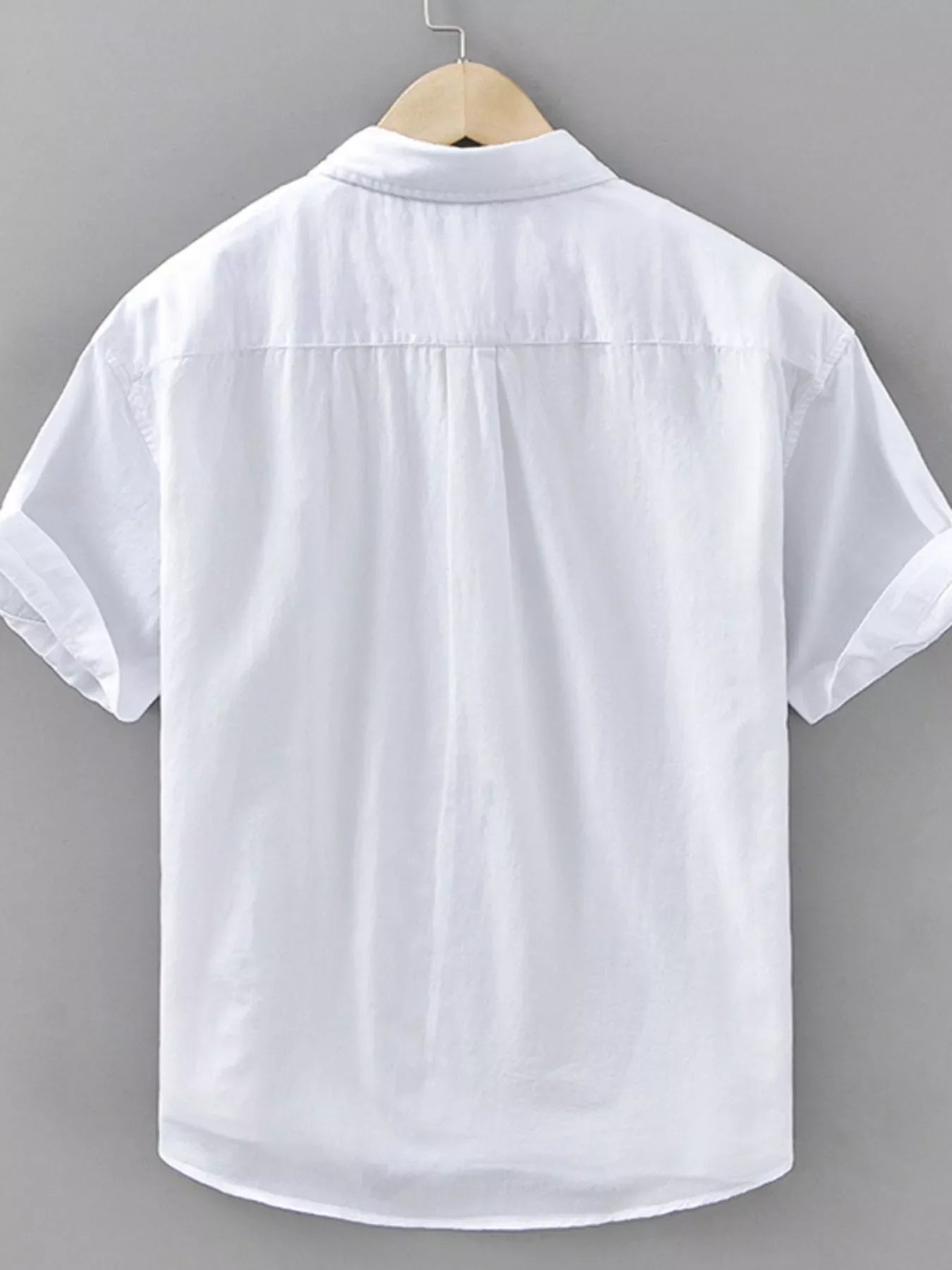 Men's Plus Size Plaid Button Up Short Sleeve Shirt