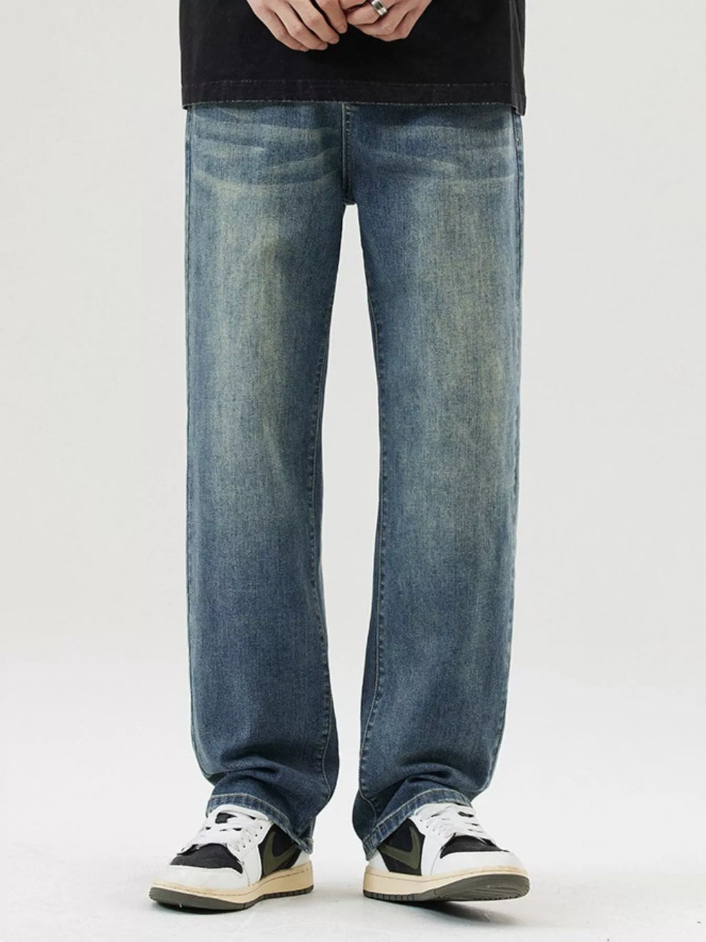 Men's Wash Loose Fit Jeans