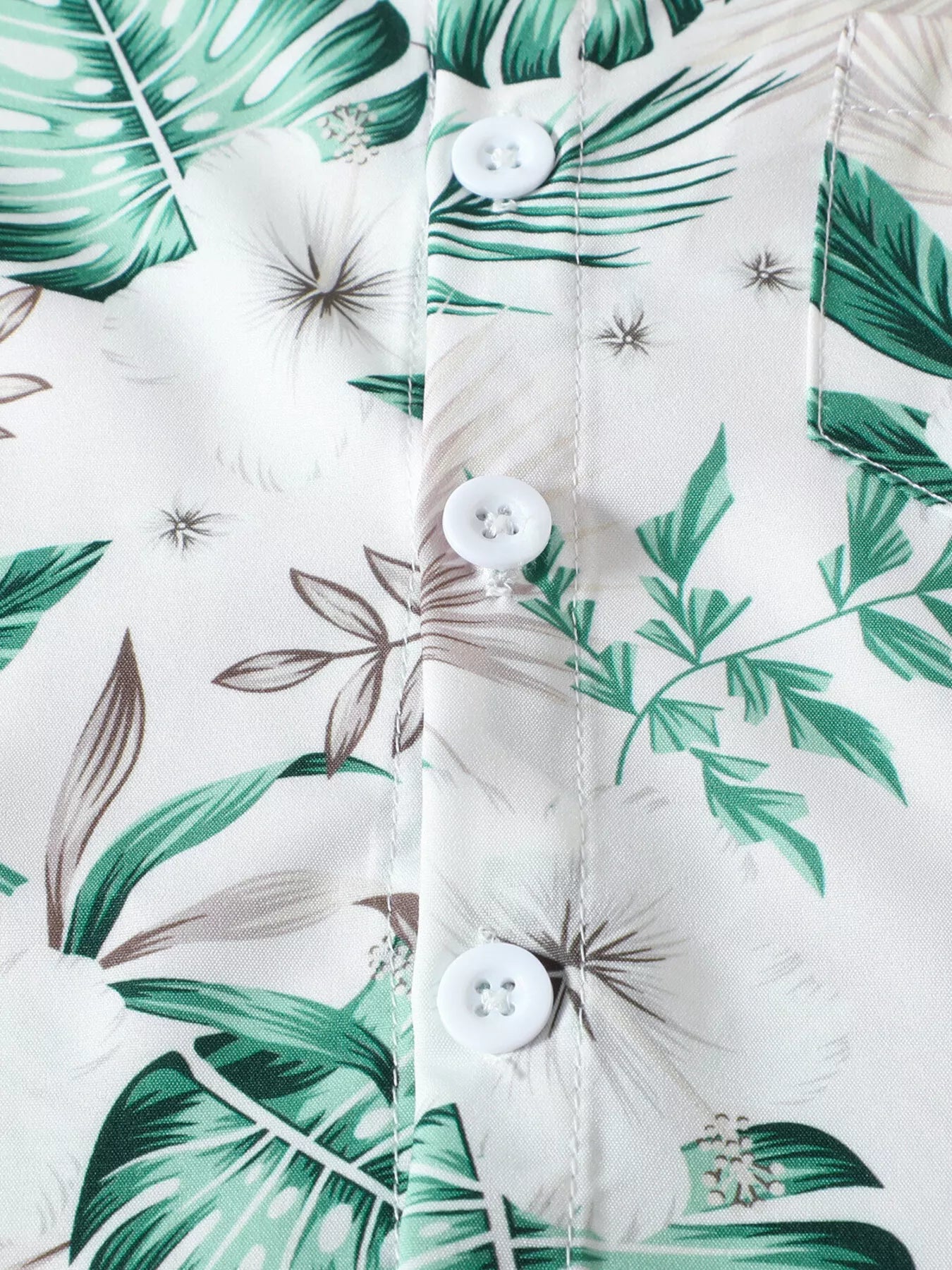Children's Tropical Print Shirt and Shorts Set