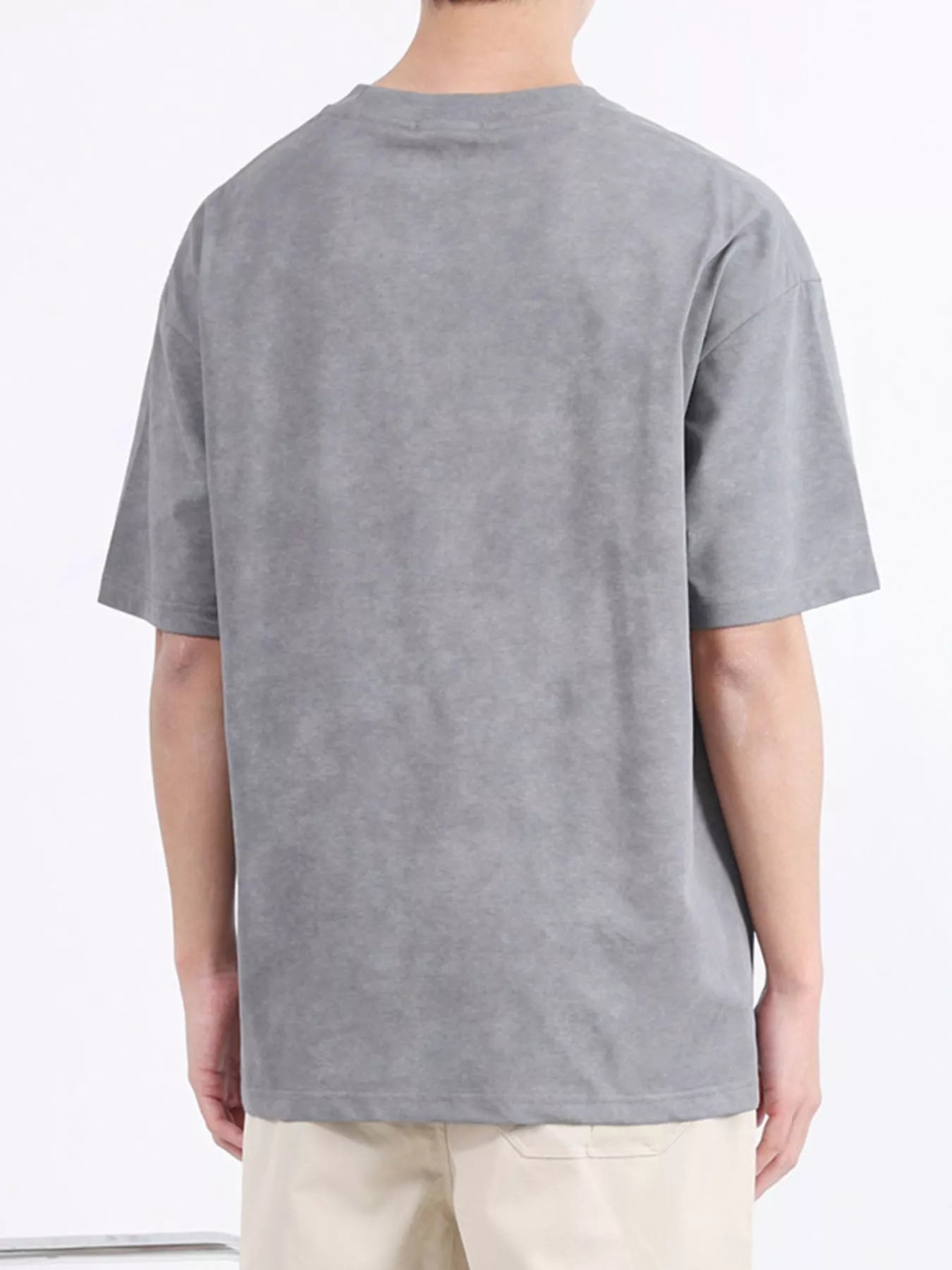 Men's Plus Size Round Neck Short Sleeve T-Shirt