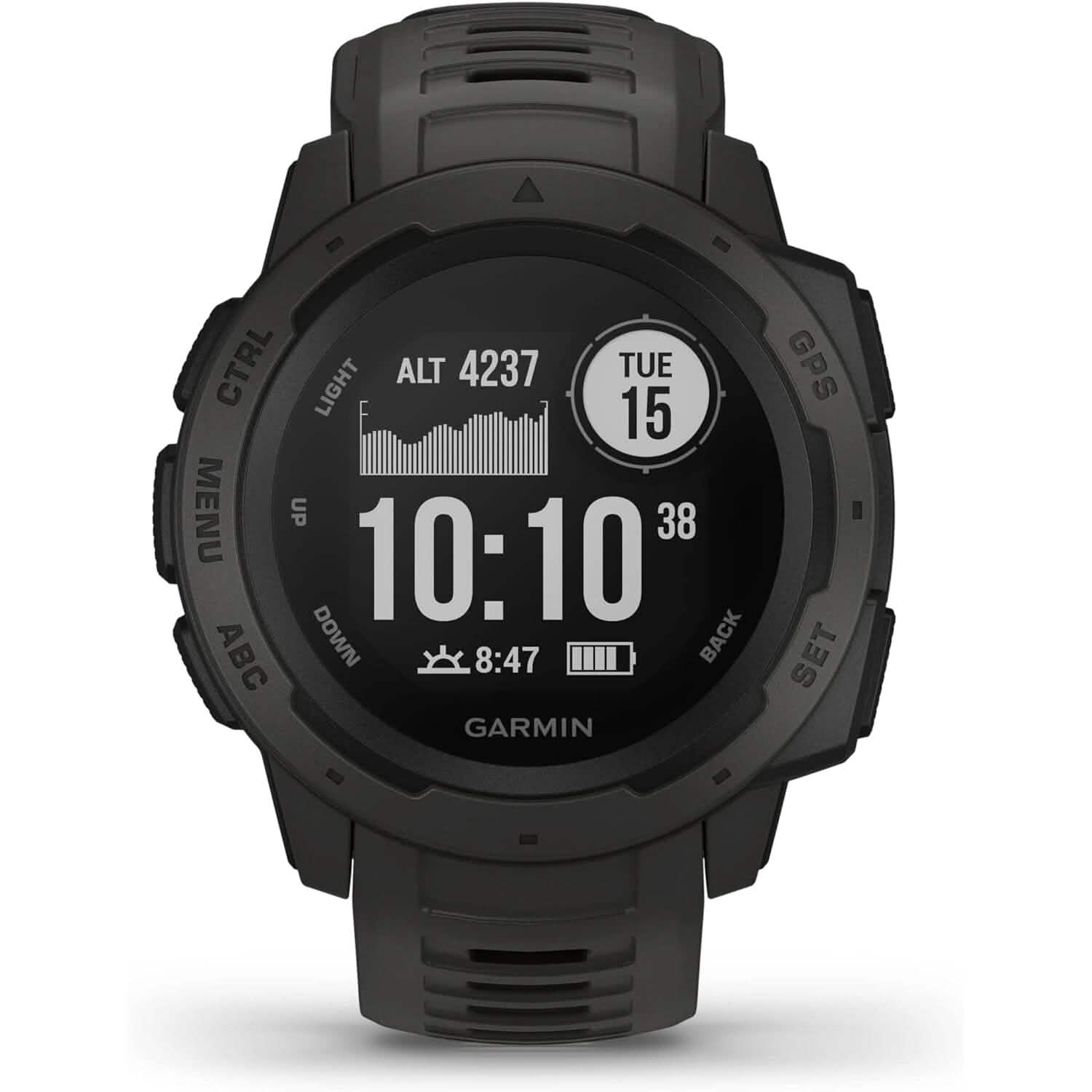 Garmin Instinct, Rugged Outdoor Watch with GPS  (Refurbished)