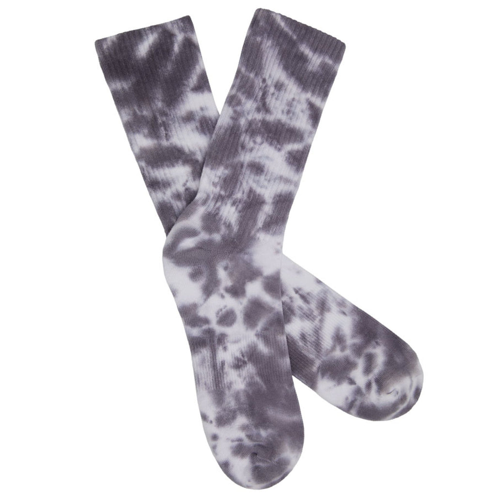 Grey Tie-Dye Casual Crew Socks