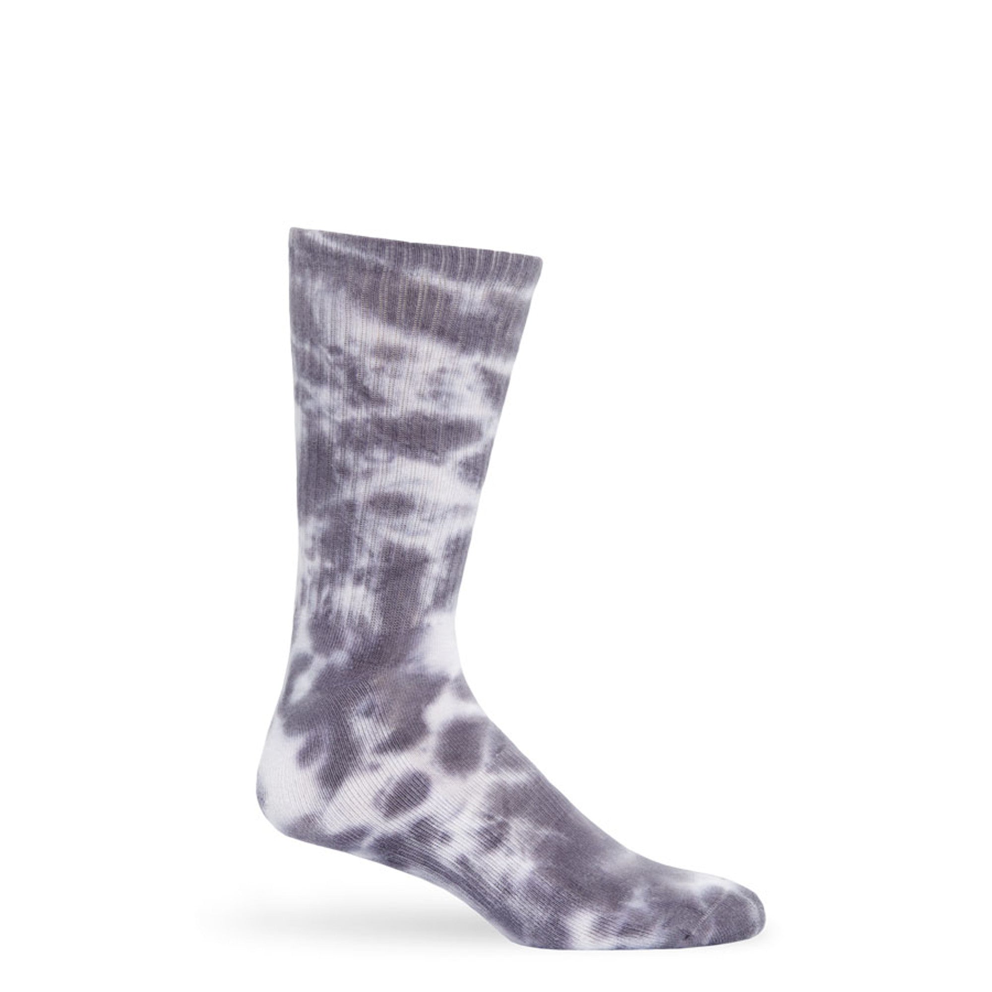 Grey Tie-Dye Casual Crew Socks