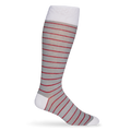 Grey w/ Crimson - Wide Stripe