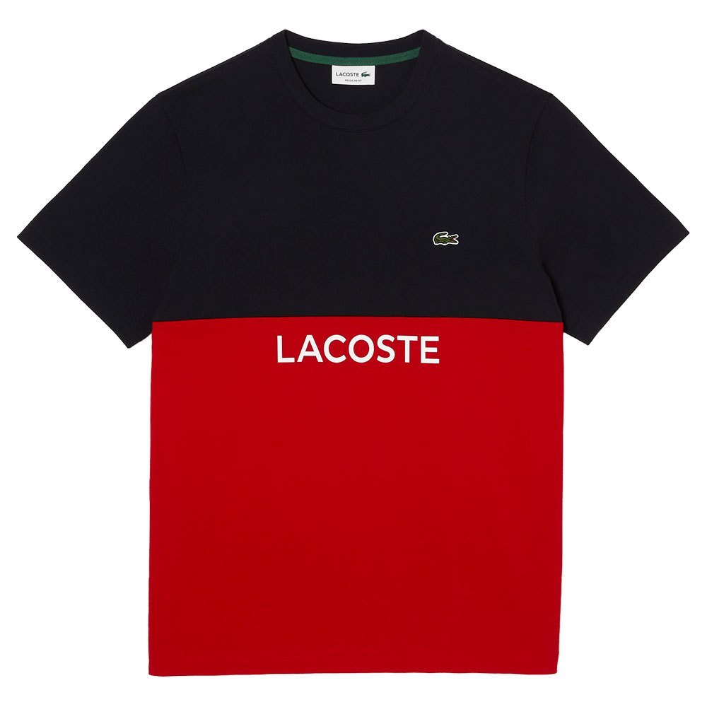 Lacoste Men's  Regular Fit Cotton Jersey Colorblock T-Shirt