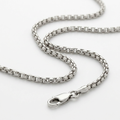 14k White Gold Round Box Chain 1.35 mm