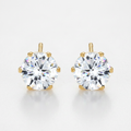 Avera Reign 3.4ct CZ Stainless Steel Stud Earrings