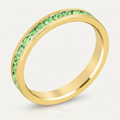 Avera Stylish Stackables Peridot Crystal Ring - Light Green