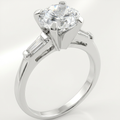 Avera Classic Triple Engagement Ring in Sterling Silver
