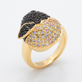 Avera Cubic Zirconia Baby Chick Ring - Whimsical Gold-Tone Jewelry