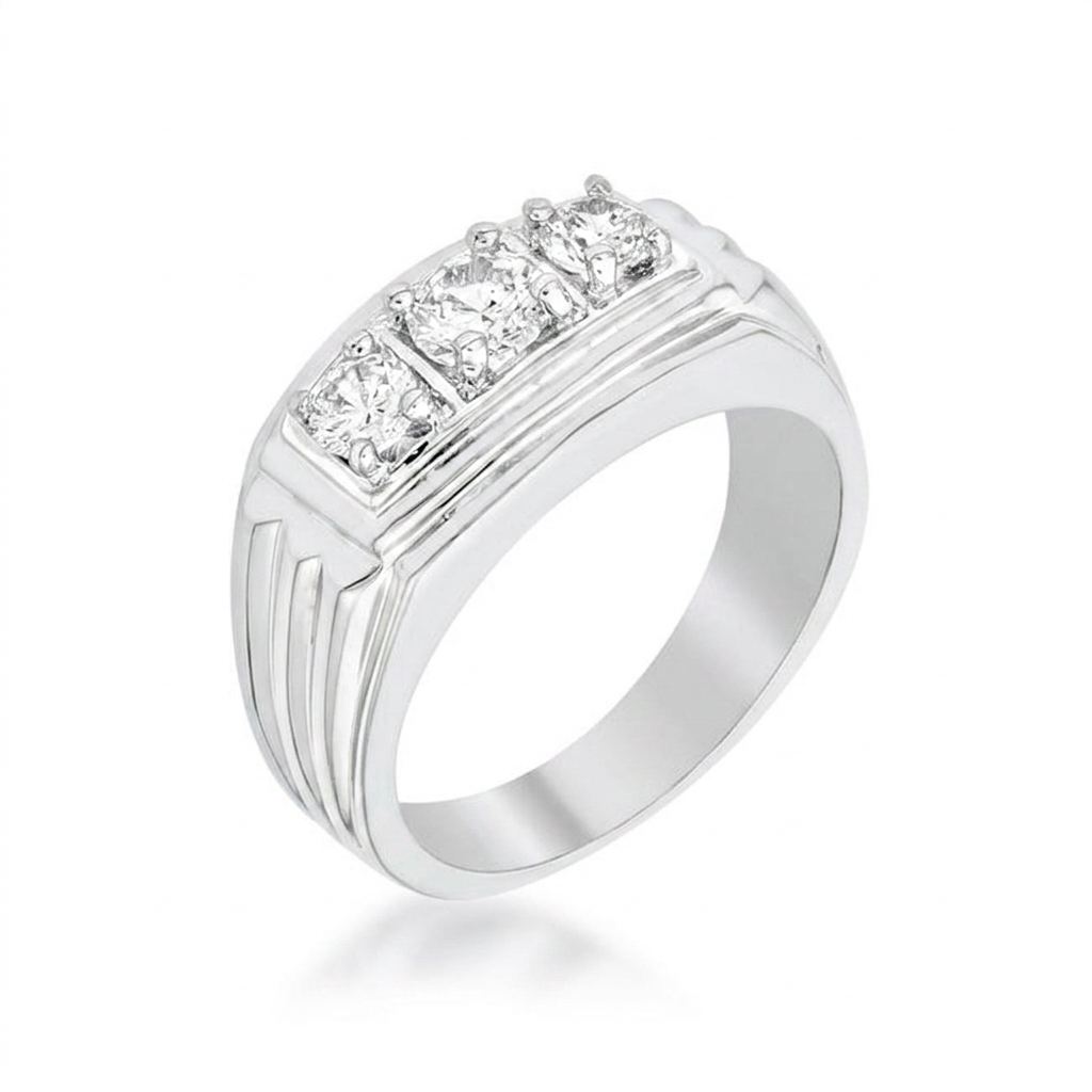 Avera Shauna 0.4ct Cubic Zirconia Wide Contemporary Ring