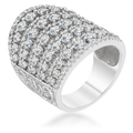 Avera Charlyn 2.5ct Cubic Zirconia Statement Cocktail Ring