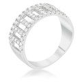 Avera Rey 0.5ct Cubic Zirconia Contemporary Band Ring