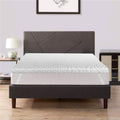 LSOFT Mattress Pad Gel Infused Memory Foam Mattress Topper 4 Corner Elastic Anchor Band Washable Bed Cover