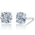 Martini 6.00 Ct D Vs1 Round Lab Created Diamond Earrings 4 Prong 14 K White Gold